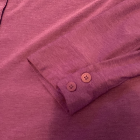 Eddie Bauer Travex button down. small vacation travel purple - Picture 6 of 8